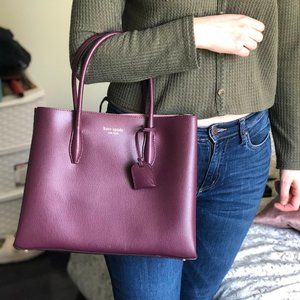 Kate Spade Large Oxblood Satchel